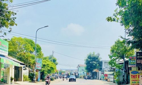 Lô đất biệt thự nằm đối lưng Khu Phố Chợ sầm uất – Đường QH 9m5.