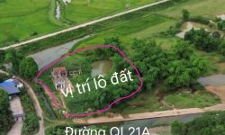 BÁN GẤP LÔ ĐẤT LÀN 2 ĐƯỜNG HỒ CHÍ MINH CÓ DT 1730m2 FULL THỔ CƯ SẴN NHÀ VÀ AO CỰC ĐẸP