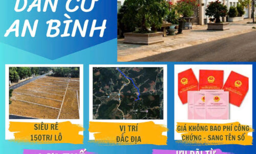 🔥 MỞ BÁN GIÁ SỐC – ĐẤT TRUNG TÂM AN BÌNH CHỈ 195 TRIỆU/LÔ